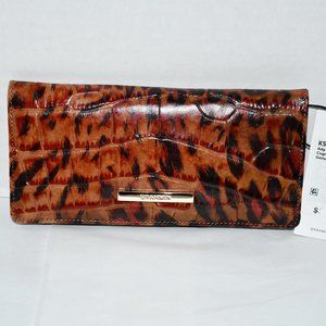 Brahmin Ady Wallet in Cognac Hendrix Collection #K591406 00017 NWT